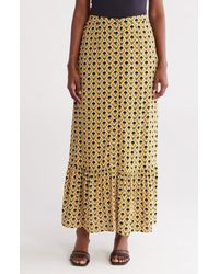 DR2 by Daniel Rainn - Button Front Maxi Skirt - Lyst