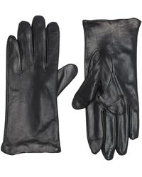 Fownes Leather Tech Tip Gloves - Black