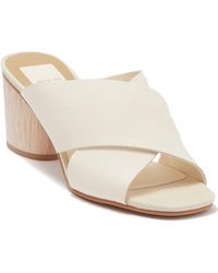 dolce vita atira block heel mules