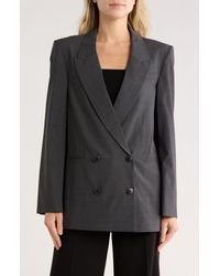 Twp - Tabitha Double Breasted Wool Blend Blazer - Lyst