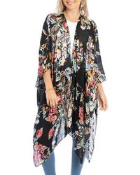 Saachi - Lasdon Floral Print Ruana - Lyst