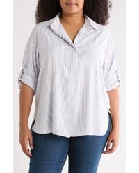 Max Studio - Stripe Popover Tunic - Lyst