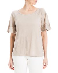 Max Studio - Flutter Texture Knit T-Shirt - Lyst