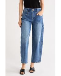 Democracy - High Waist Ankle Barrel Leg Jeans - Lyst