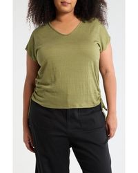Max Studio - V-Neck Side Cinched Top - Lyst