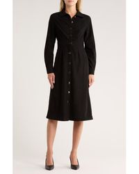 AREA STARS - Dion Long Sleeve Shirtdress - Lyst