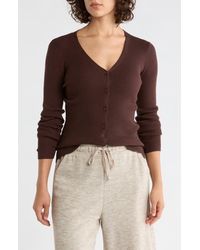 Max Studio - V-Neck Cardigan V-Neck Cardigan - Lyst