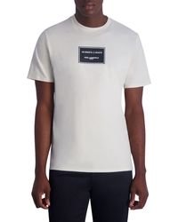 Karl Lagerfeld - Latitude Longitude Cotton Graphic T-shirt - Lyst