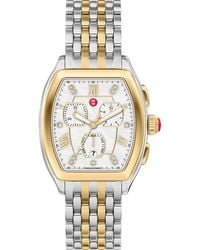 Michele Releve Diamond Bracelet Watch, 45Mm in Gray for Men | Lyst