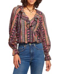 Ramy Brook - Scout Ikat Blouse - Lyst