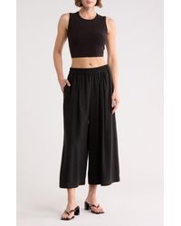 Max Studio - Brushed Twill Culottes - Lyst