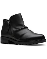 Clarks - Nissini Top Waterproof Leather Ankle Boot - Lyst