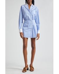 Veronica Beard - Poppe Long Sleeve Shirtdress - Lyst