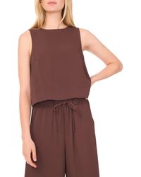 1.STATE - Sleeveless Boxy Twill Top - Lyst