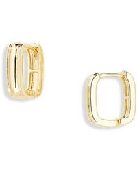 Nordstrom Rack - Rounded Square Hoop Earrings - Lyst