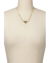 Saachi - Triangle Beaded Druzy Necklace - Lyst