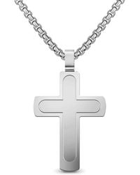 EDFORCE - Two Layer Cross Necklace - Lyst