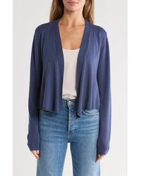 Splendid - Loop Knit Open Front Cardigan - Lyst