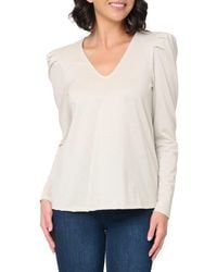 Gibsonlook - Pleated Shoulder Knit Top - Lyst