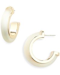 Nordstrom Rack - Frosted Resin Hoop Earrings - Lyst