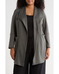 Max Studio - Draped Collar Scuba Jacket - Lyst