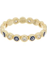Juvell - Evil Eye Cz Ring - Lyst