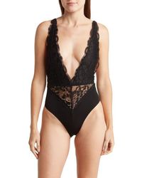 Wishlist - Plunge Lace Bodysuit - Lyst