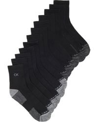 Calvin Klein - 6-Pack Cushion High Quarter Socks - Lyst