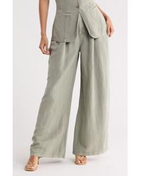 Young Fabulous & Broke - Hope Front Pleat Wide Leg Trouser - Lyst