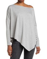 Go Couture - Assymetrical Hem Dolman Sleeve Sweater - Lyst