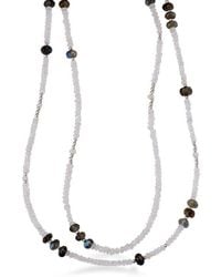 Samuel B. - Beaded Labradorite & Chalcedony Layered Necklace - Lyst