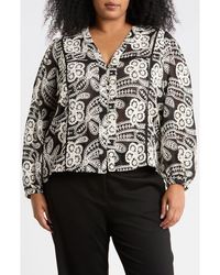 Philosophy - Eyelet Buttoned Top - Lyst