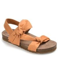 Journee Collection - Journee Xanndra Knotted Slingback Sandal - Lyst