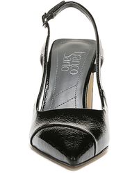 Franco Sarto Jeen Slingback Pump In Platinum At Nordstrom Rack in White | Lyst