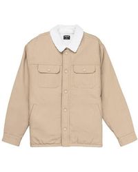 Hurley - Industry Faux Shearling Lined Canvas Jacket - Lyst