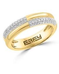Effy - Diamond Stacked Ring - Lyst