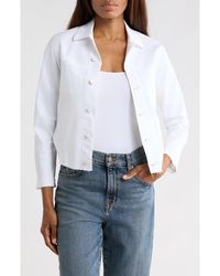 L'Agence - Janelle Slim Fit Raw Hem Jacket - Lyst