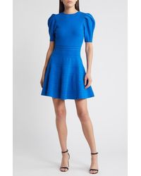 Ted Baker Mincia Floral Puff Sleeve Midi Dress in Green Lyst