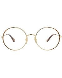 Chloé - 53Mm Round Optical Glasses - Lyst