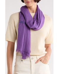 Longchamp - Textured Scarf - Lyst
