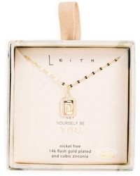 Leith - Initial Pendant Necklace - Lyst