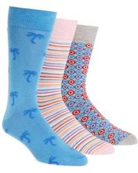Lorenzo Uomo - Assorted 3-Pack Crew Socks - Lyst
