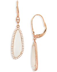 Meira T - Diamond & Chalcedony Drop Earrings - Lyst