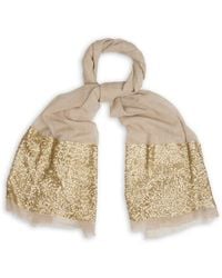 Saachi - Sequin Wool Formal Scarf - Lyst