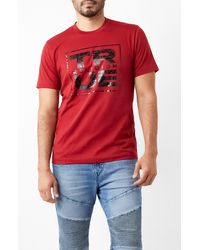 True Religion - Shattered Tr Cotton Crew Graphic T-shirt - Lyst