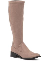 donald pliner over the knee suede boots