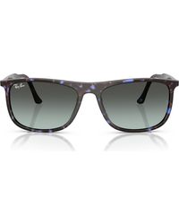 Ray-Ban - 58Mm Gradient Rectangular Sunglasses - Lyst
