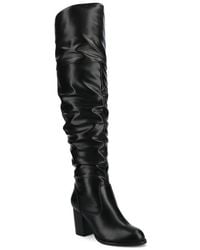 Journee Collection - Journee Kaison Ruched Tall Boot - Lyst