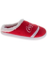 Coca Cola - Coca-Cola Faux Fur Trim Slipper - Lyst