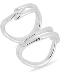 Leith - Set Of 2 Assorted Stacked Rings - Lyst